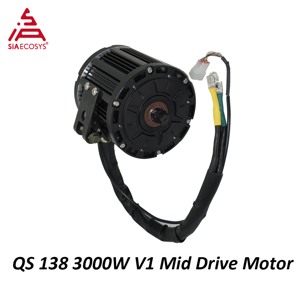 QSMOTOR QS138 3000W 72V 100KPH - Mid Drive Motor Kit 72V 3000W 评论和价格